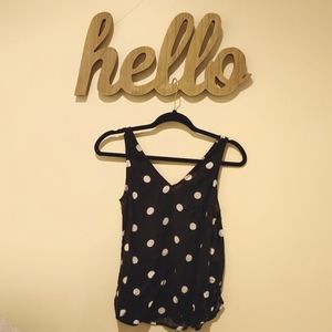 Black/White Polka Dot Old Navy Tank (S)